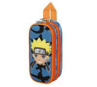Naruto Happy-Astuccio 3D Doppio, Blu, 22 x 9,5 cm