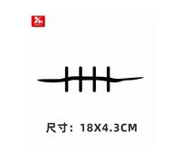 (Naruto L)Anime Naruto Parodia Accessori Creativi per Auto Ornamenti Adesivi Divertenti Specchio Ciondolo