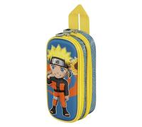 Naruto Peace-Astuccio 3D Doppio, Multicolore, 22 x 9,5 cm