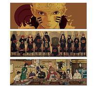 Naruto Poster,Anime Poster, Set Poster di Naruto, Poster Grande, Manga Poster,Poster Naruto, Poster Vintage, Decorazione per la Casa