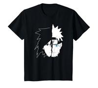 Naruto Sasuke Faccia Divisa Maglietta, Bambini, Nero, 2 Anni