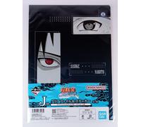 Naruto & Sasuke - Naruto A4 Clear File & Sticker Set Bandai dal Giappone