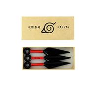 Naruto - Shinobi Ninja Set 3 x Kunai 8 cm Costume Accessoir PVC Plastik Cosplay Replika SPEDIZIONE GRATUITA