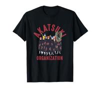 Naruto Shippuden Akatsuki Organizzazione Maglietta