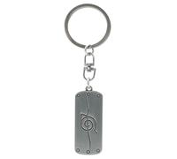 ABYSTYLE - NARUTO SHIPPUDEN Portachiavi Anti Konoha, grigio, H. 1,9 cm x L. 4,4 cm