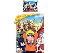 Naruto Shippuden Copripiumino Singolo 140x200 + Federa 70x90 100% Cotone