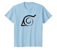 Naruto Shippuden Distressed Anti-Leaf Village Simbolo Anime Maglietta, Bambini, Celeste, 2 Anni