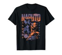 Naruto Shippuden Dueling Naruto And Sasuke Action Pose Anime Maglietta