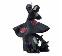 Bandai Tamashii Nations Naruto Shippuden Extra Battle Pvc Itachi Uchiha The Light & Dark Of The Mangekyo Sharingan 24 Cm Statue Nero