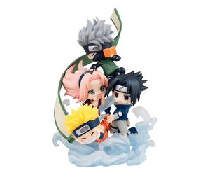 Naruto Shippuden FigUnity PVC Mini Statue Gather here, Team 7 13 cm (with gift)