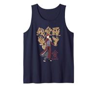 Naruto Shippuden Gaara with Sand And Kanji Anime Canotta, Uomo, Navy, L