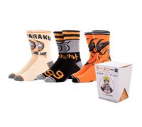 Naruto Shippuden Hidden Leaf Ramen 3 Pack Di Calzini Crew