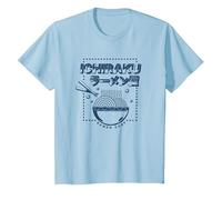 Naruto Shippuden Ichiraku Ramen Shop Logo Anime Maglietta, Bambini, Celeste, 6 Anni
