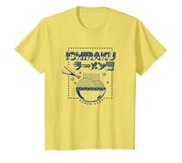 Naruto Shippuden Ichiraku Ramen Shop Logo Anime Maglietta, Bambini, Limone, 6 Anni