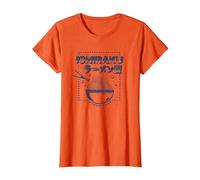 Naruto Shippuden Ichiraku Ramen Shop Logo Anime Maglietta, Donna, Arancio, 3XL