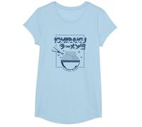 Naruto Shippuden Ichiraku Ramen Shop Logo Anime Maglietta, Ragazze, Celeste, M