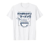 Naruto Shippuden Ichiraku Ramen Shop Logo Anime Maglietta, Uomo, Bianco, M