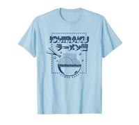 Naruto Shippuden Ichiraku Ramen Shop Logo Anime Maglietta, Uomo, Celeste, XXL