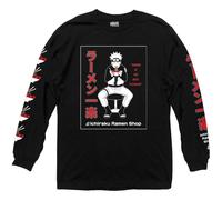 Naruto Shippuden Ichiraku Ramen Shop Maglietta A Maniche Lunghe, Nera