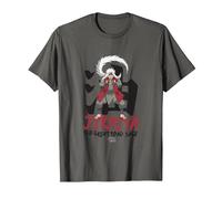 Naruto Shippuden Jiraiya Large Toad Sage with Kanji Anime Maglietta, Uomo, Asfalto, M