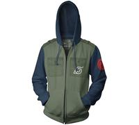 Naruto Shippuden Kakashi Cosplay Militare Adulto Felpa Con Zip