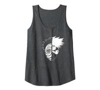 Naruto Shippuden Kakashi Tobi Faccia Divisa Canotta, Donna, Grigio Scuro, XXL