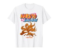 Naruto Shippuden Kurama Nine-Tails with Show Logo Anime Maglietta