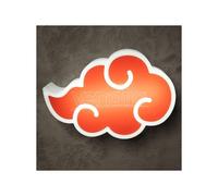 Naruto Shippuden Lampada Nuvola Akatsuki 24 x 16 x 6 cm Abystyle