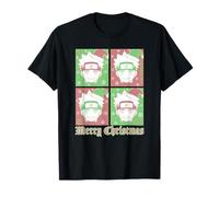 Naruto Shippuden Merry Christmas Pop Art Grid Holiday Anime Maglietta