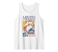 Naruto Shippuden Minato Colorblock Kanji Collage Anime Canotta