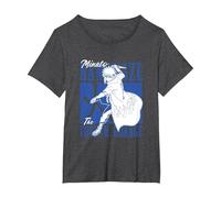 Naruto Shippuden Minato Fourth Hokage Maglietta, Donna Plus-Size, Grigio Scuro, 6X