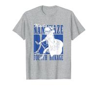 Naruto Shippuden Minato Fourth Hokage Maglietta, Uomo, Grigio Melange, 5XL