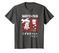 Naruto Shippuden Naruto Vs Pain Chibi Characters Anime Maglietta, Bambini, Asfalto, 12 Anni