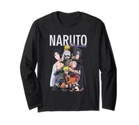Naruto Shippuden Ninja Group Modern Collage Photo Anime Maglia a Manica