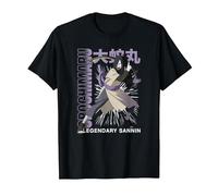 Naruto Shippuden Orochimaru Legendary Sannin Anime Maglietta, Uomo, Nero, 5XL