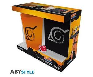 NARUTO SHIPPUDEN - Pck XXL glass + Pin + Pocket Notebook