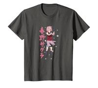 Naruto Shippuden Sakura Cherry Blossoms Anime Maglietta, Bambini, Asfalto, 4 Anni