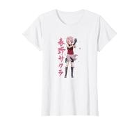 Naruto Shippuden Sakura Cherry Blossoms Anime Maglietta, Donna, Bianco, 3XL