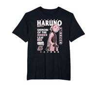 Naruto Shippuden Sakura Sovraccarico di Testo Maglietta, Uomo Taglie Grandi, Nero, 4X Tall