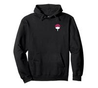 Naruto Shippuden Sasuke Uchiha Icon Front and Back Anime Felpa con Cappuccio
