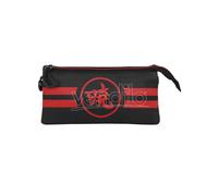 Naruto Sunrise-ECO Triple Pencil Case, Black, 23 x 11 cm