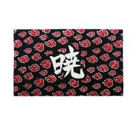 Naruto Shippuden - Tappeto anime Naruto Akatsuki in fibra di cocco, 73,7 x 43,2 cm, tappetino per interni ed esterni, con retro in PVC antiscivolo, resistente e facile da pulire, per ingresso, cucina,