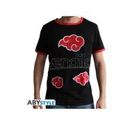 ABYSTYLE - Naruto Shippuden - Tshirt - Akatsuki - Uomo - Nero(S)