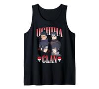 Naruto Shippuden Uchiha Clan Collage with Symbols Anime Canotta