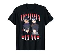 Naruto Shippuden Uchiha Clan Collage with Symbols Anime Maglietta