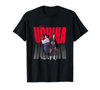 Naruto Shippuden Uchiha Itachi & Sasuke Gradient Logo Anime Maglietta