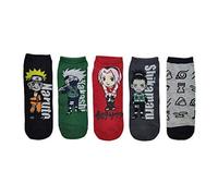 Naruto Shippuden Unisex 5 Paio Calzini Anime Cosplay Taglia Unica