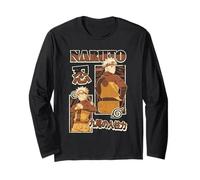 Naruto Shippuden Uzumaki Shinobi Collage with Kanji Anime Maglia a Manica