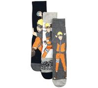 Abbigliamento Naruto Shippuden: Ankle Socks Multicolor (3 Packs) (Calzini Tg. 43