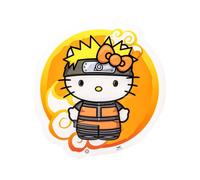 Naruto Shippuden X Hello Kitty Led Wall Lampada Light Hello Kitty Naruto 30 Cm Teknofun